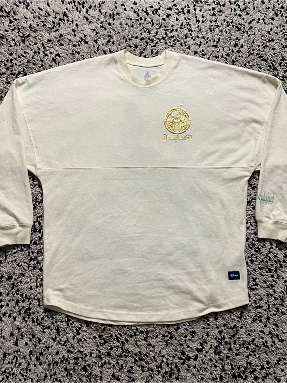 Spirit Jersey Disneyland 70th Anniversary Castle Graphic Oversized Long Sleeve S - Picture 12 of 16